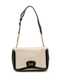 Ferragamo Pre Owned 2010 2020 Leather Double Gancini Shoulder Bag — Same as shown — Size One Size — Front View