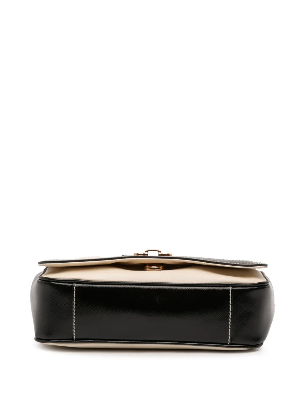 Ferragamo Pre Owned 2010 2020 Leather Double Gancini Shoulder Bag — Same as shown — Size One Size — Top View