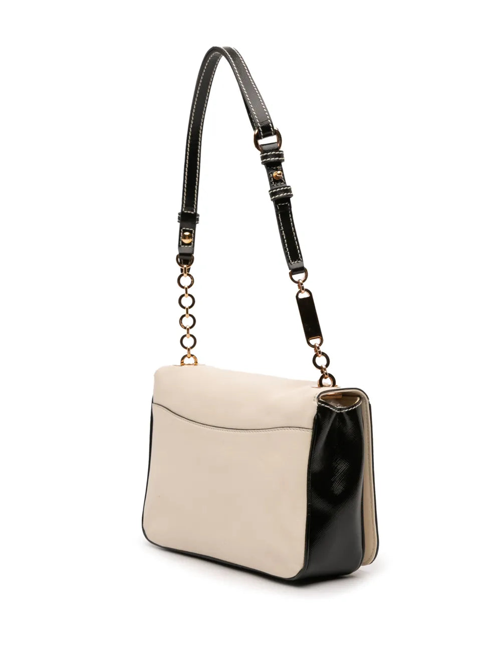 Ferragamo Pre Owned 2010 2020 Leather Double Gancini Shoulder Bag — Same as shown — Size One Size — Back View