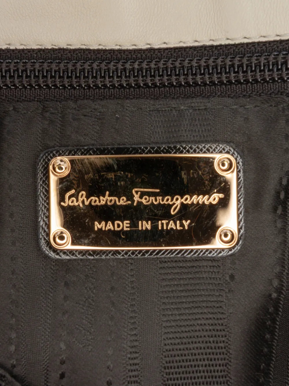 Ferragamo Pre Owned 2010 2020 Leather Double Gancini Shoulder Bag — Same as shown — Size One Size — Lifestyle View