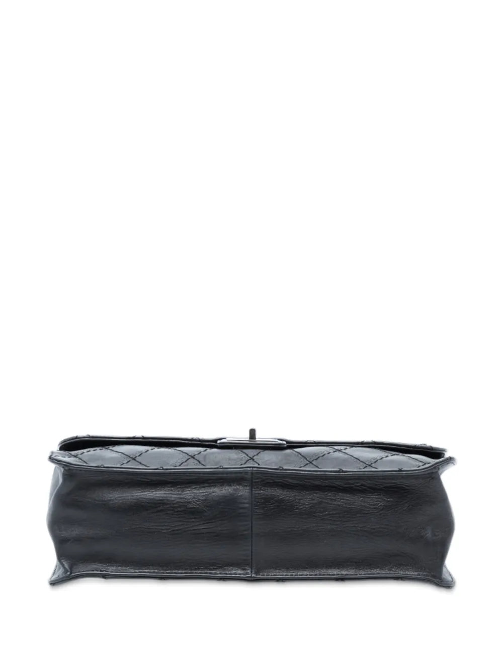 Chanel Pre Owned 2012 Embossed Cc Quilted Aged Calfskin Reissue 255 Single Flap 227 Shoulder Bag — Same as shown — Size One Size — Top View