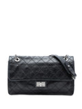 Chanel Pre Owned 2012 Embossed Cc Quilted Aged Calfskin Reissue 255 Single Flap 227 Shoulder Bag — Same as shown — Size One Size — Front View