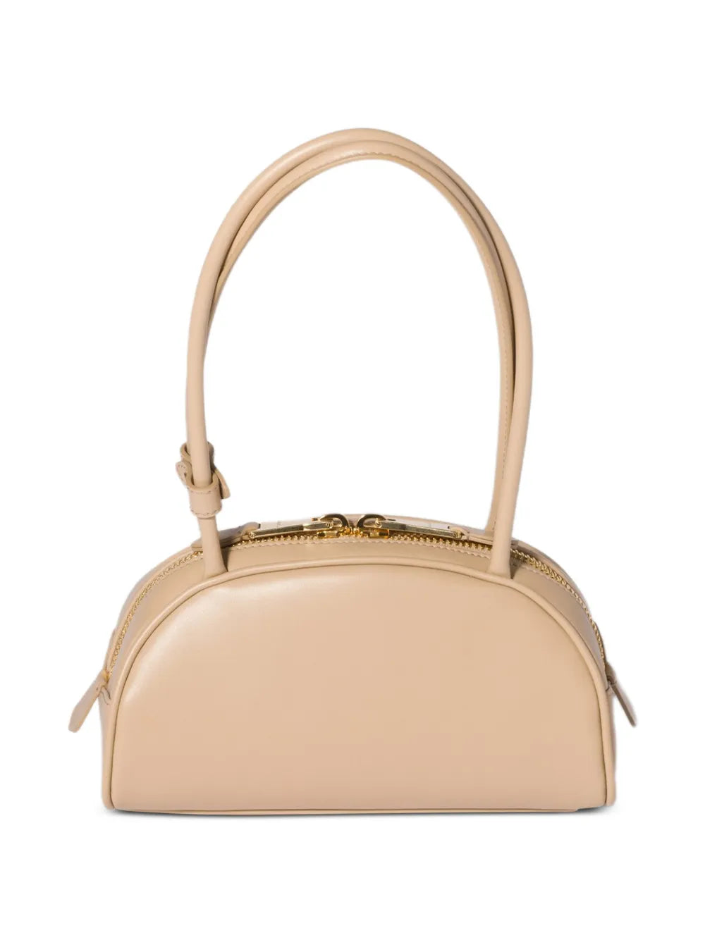 Miu Miu Beau Embossed Logo Leather Shoulder Bag — Same as shown — Size One Size — Side View