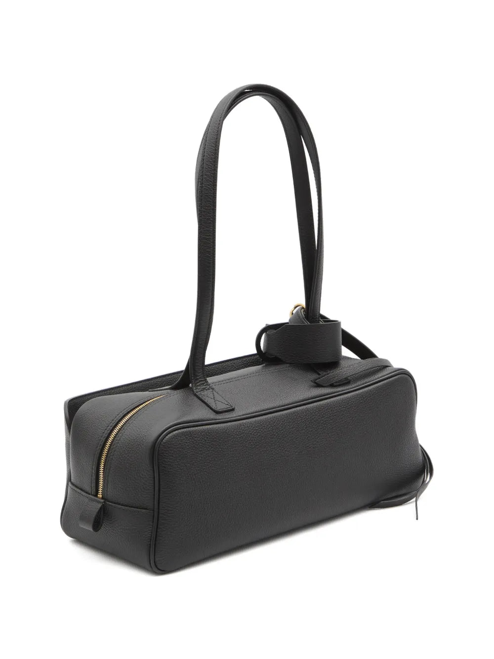 Balenciaga Top Handle Embossed Bowling Bag — Same as shown — Size One Size — Side View