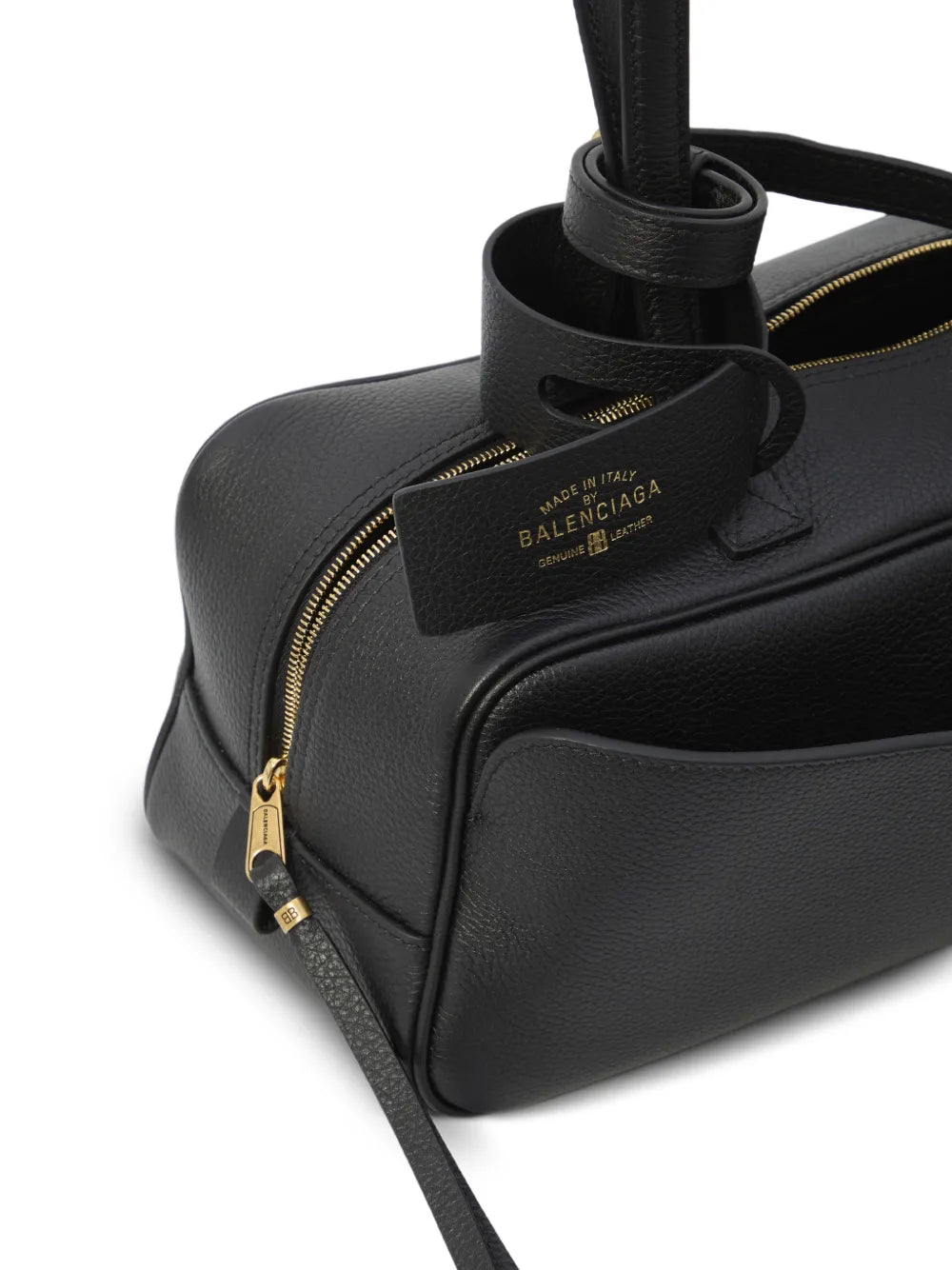 Balenciaga Top Handle Embossed Bowling Bag — Same as shown — Size One Size — Top View