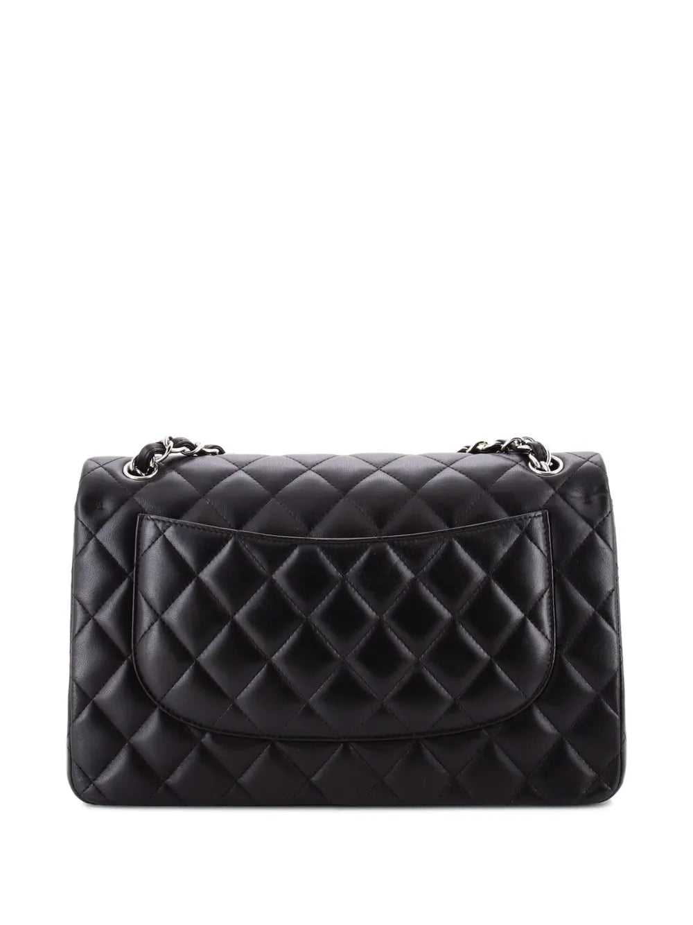 Chanel Pre Owned Classic Double Flap Bag Quilted Lambskin Jumbo Shoulder Bag — Same as shown — Size One Size — Side View