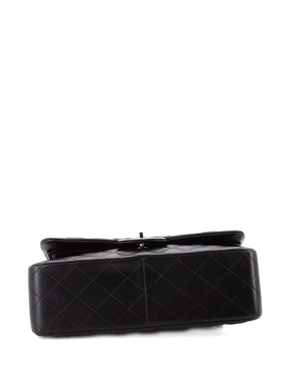 Chanel Pre Owned Classic Double Flap Bag Quilted Lambskin Jumbo Shoulder Bag — Same as shown — Size One Size — Top View