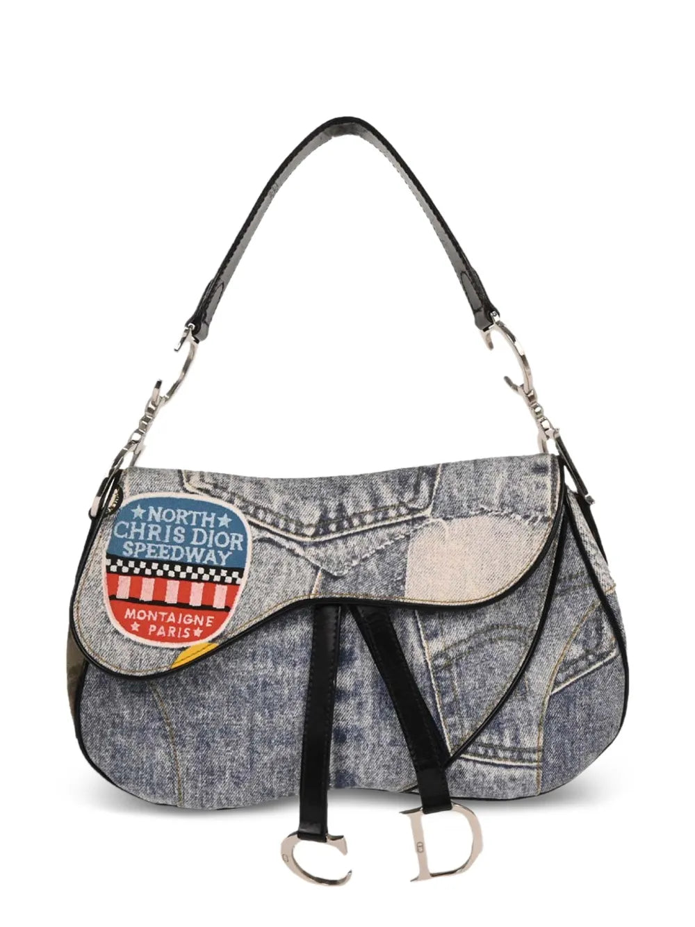 Christian Dior Pre Owned 2001 Double Saddle Shoulder Bag — Same as shown — Size One Size — Front View