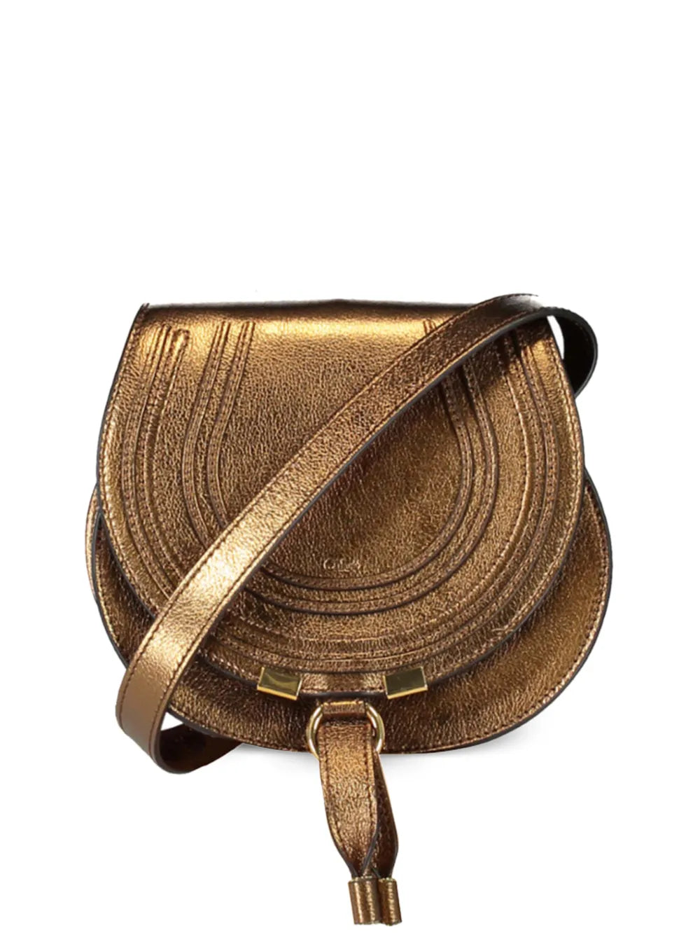 Chloe Small Marcie Leather Shoulder Bag — Same as shown — Size One Size — Front View