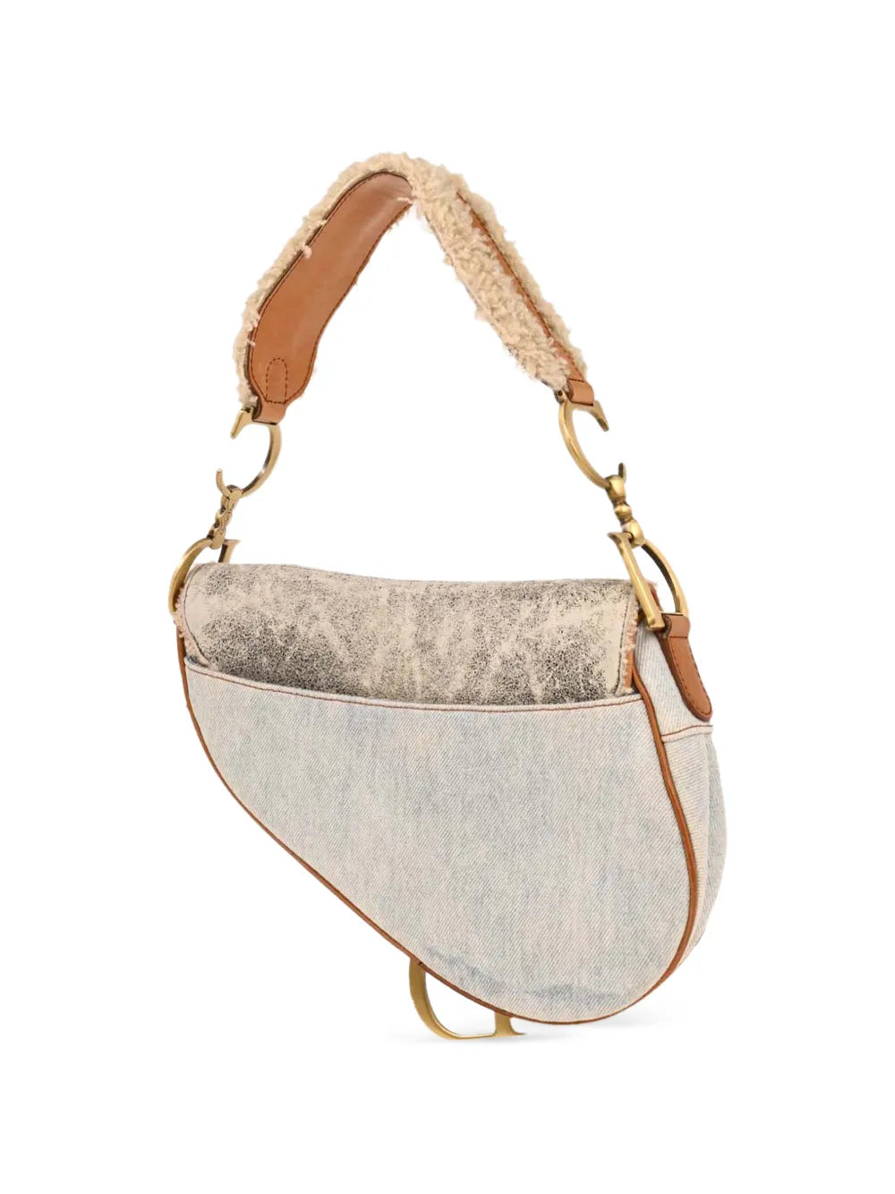 Christian Dior Pre Owned 2004 Canvas Saddle Shoulder Bag — Same as shown — Size One Size — Side View