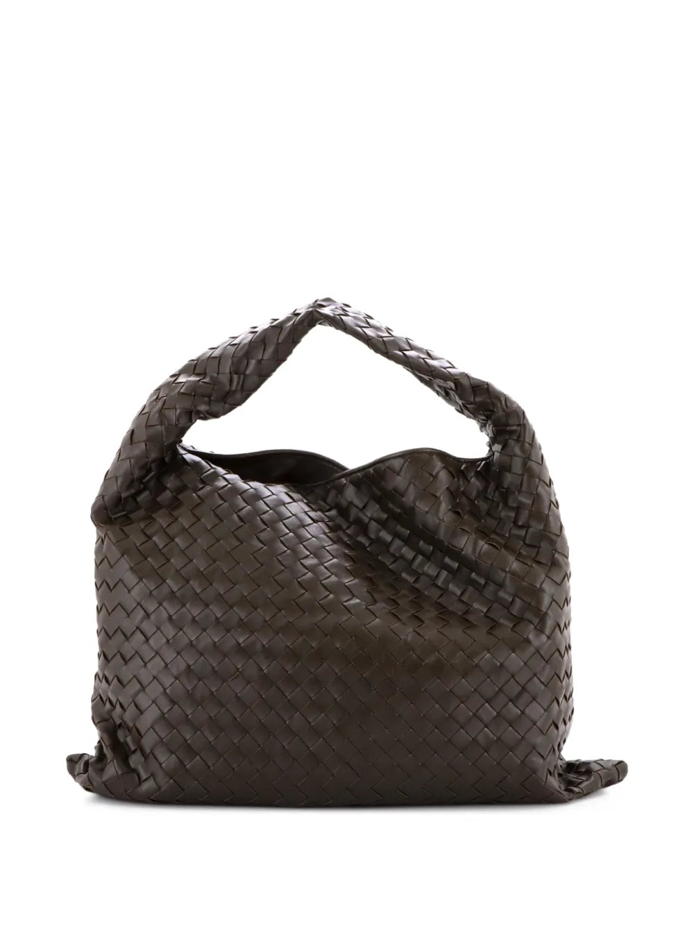 Bottega Veneta Pre Owned Hop Intrecciato Leather Large Hobo Bag — Same as shown — Size One Size — Side View