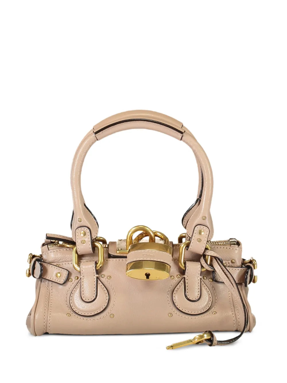 Chloe Small Paddington Padlock Shoulder Bag — Same as shown — Size One Size — Front View