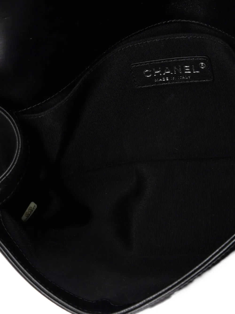 Chanel Pre Owned Boy Flap Bag Quilted Lambskin Old Medium Shoulder Bag — Same as shown — Size One Size — Detail View
