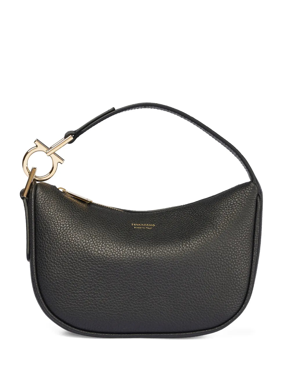 Ferragamo Textured Horseshoe Shoulder Bag — Same as shown — Size One Size — Front View