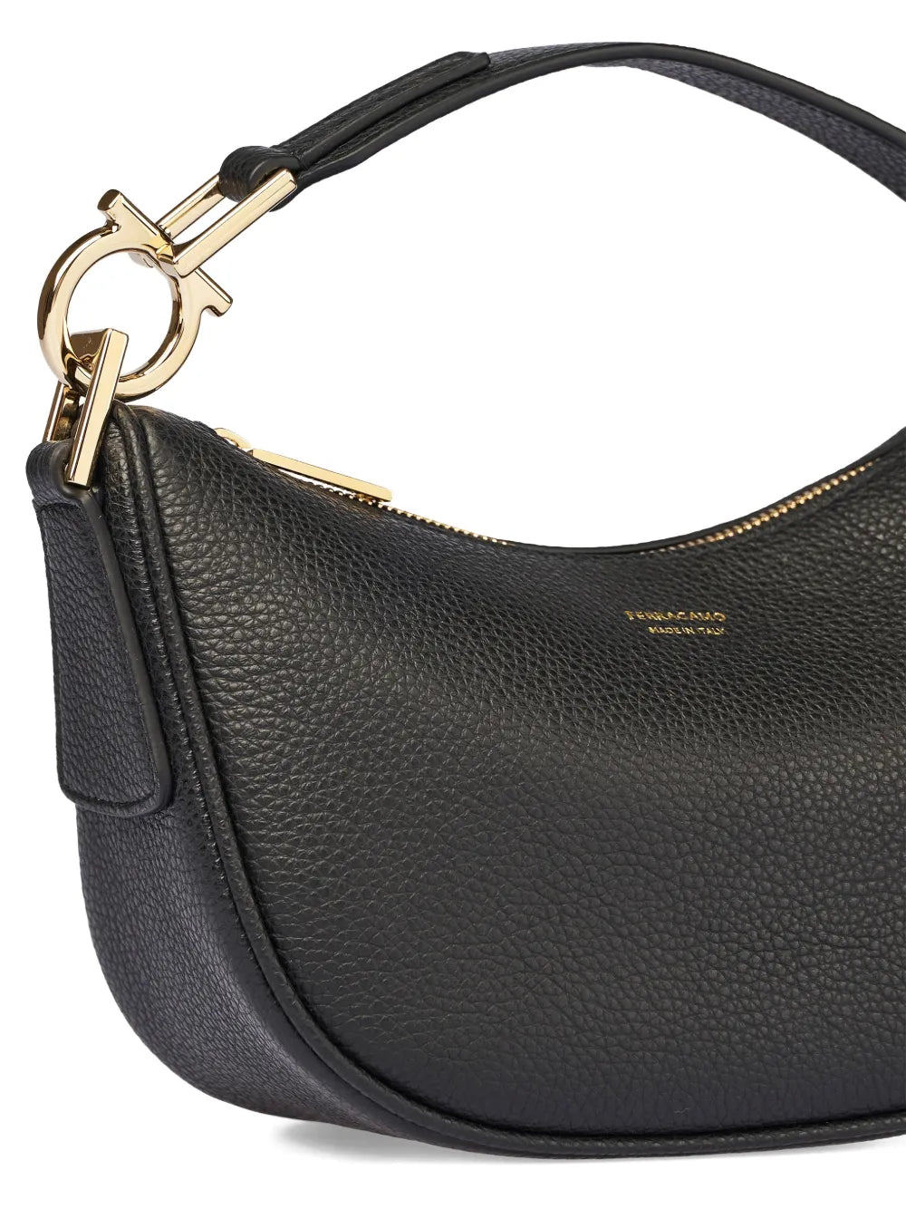 Ferragamo Textured Horseshoe Shoulder Bag — Same as shown — Size One Size — Back View