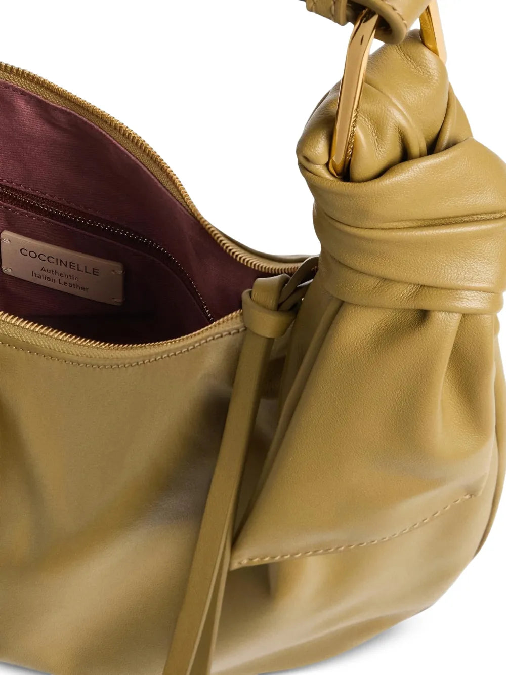 Coccinelle Furoshiki Knot Detail Large Shoulder Bag — Same as shown — Size One Size — Back View