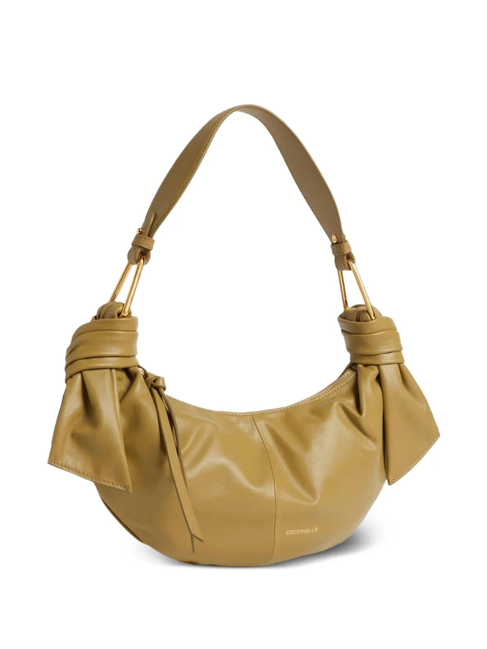 Coccinelle Furoshiki Leather Small Shoulder Bag — Same as shown — Size One Size — Front View