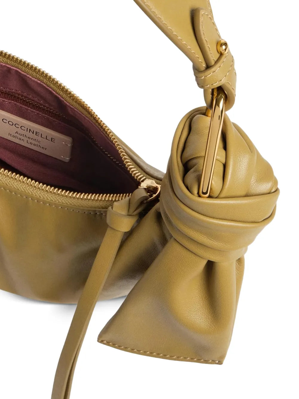 Coccinelle Furoshiki Leather Small Shoulder Bag — Same as shown — Size One Size — Side View