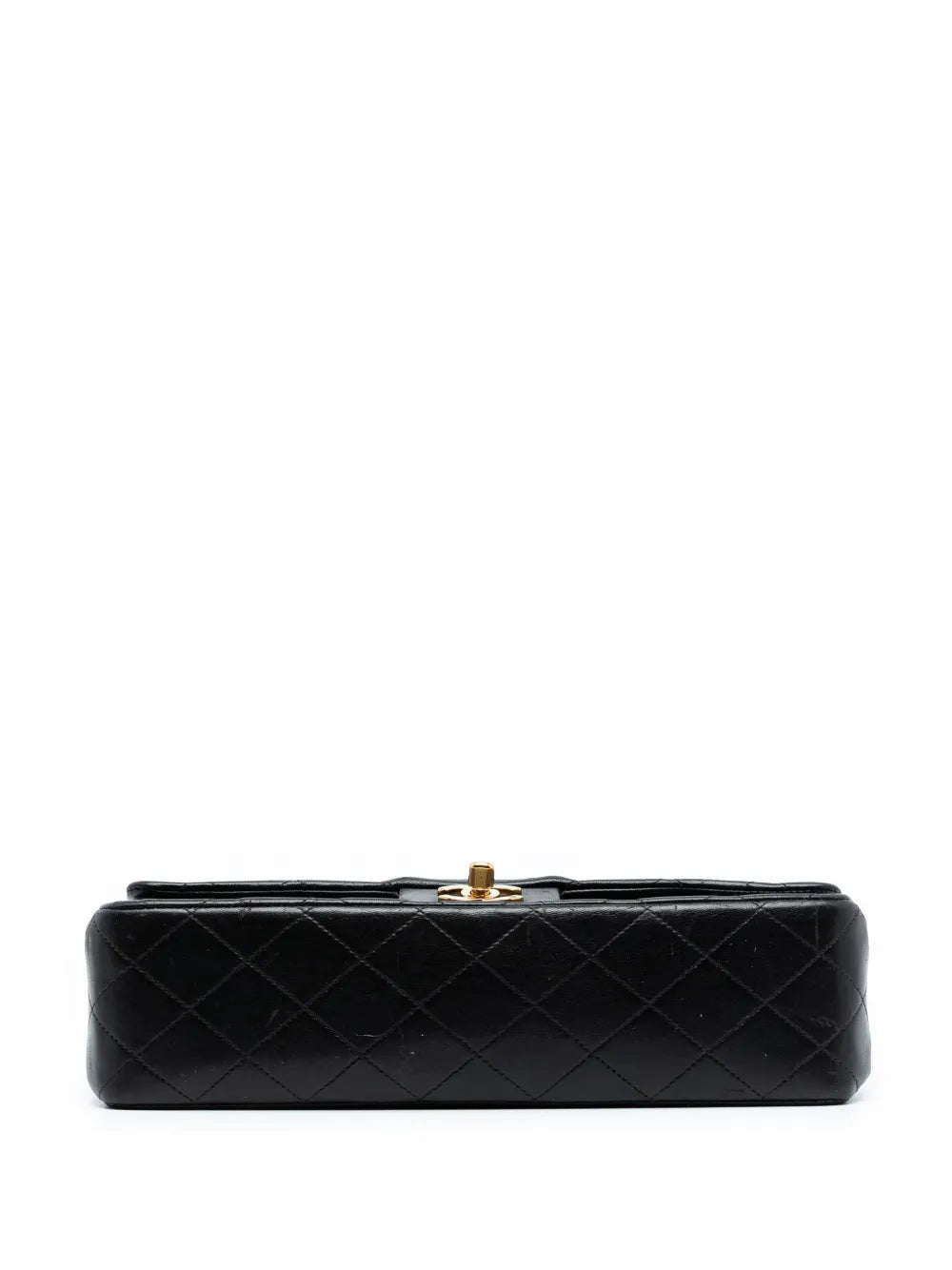 Chanel Pre Owned 1994 1996 Medium Classic Lambskin Double Flap Shoulder Bag — Same as shown — Size One Size — Top View