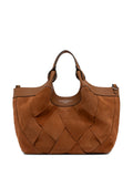 Gianni Chiarini Dua Woven Leather Shoulder Bag — Same as shown — Size One Size — Front View