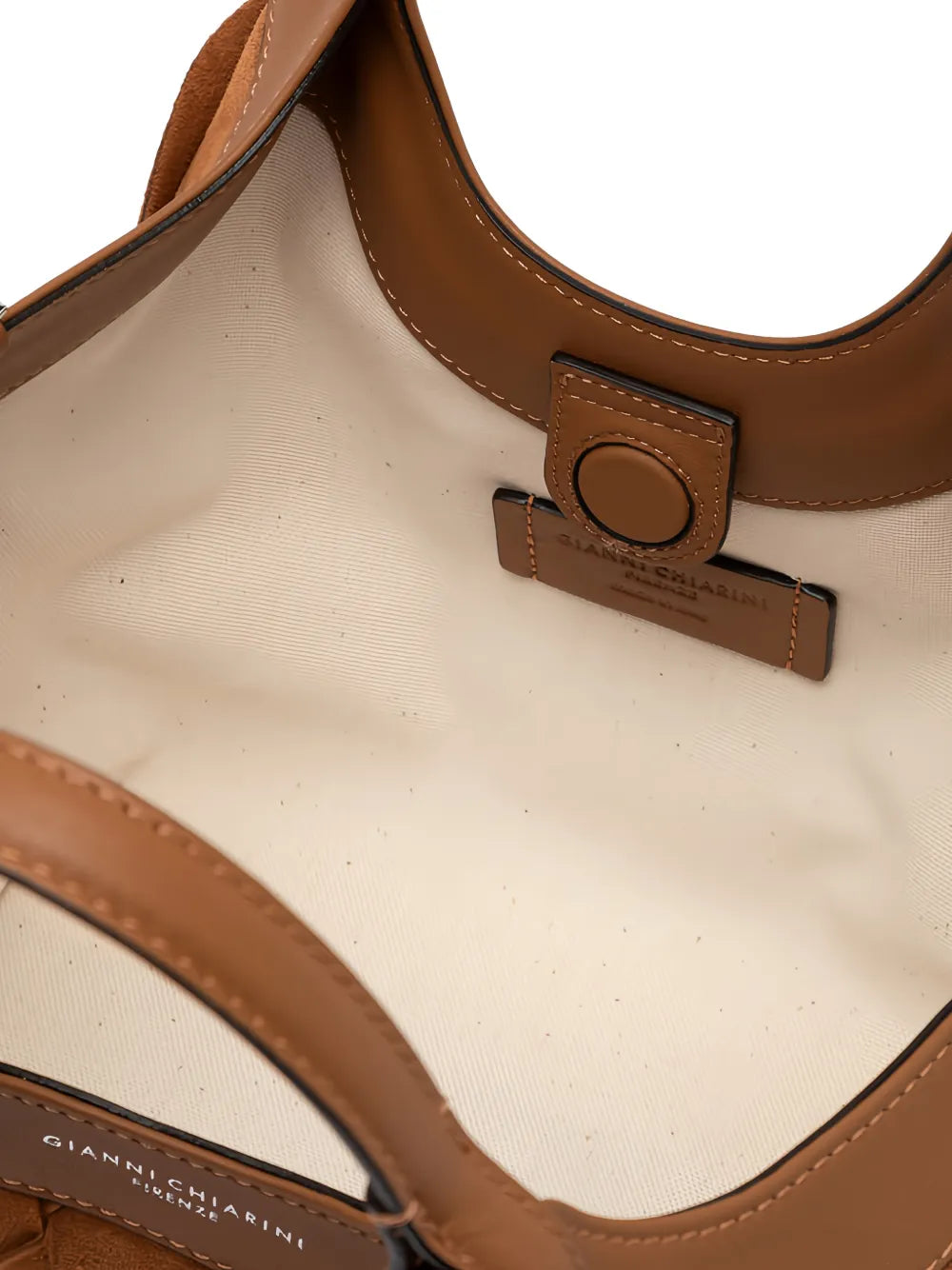 Gianni Chiarini Dua Woven Leather Shoulder Bag — Same as shown — Size One Size — Top View