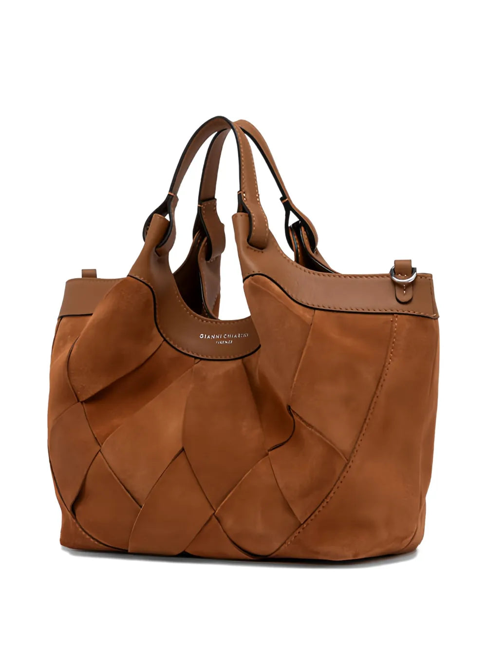 Gianni Chiarini Dua Woven Leather Shoulder Bag — Same as shown — Size One Size — Side View