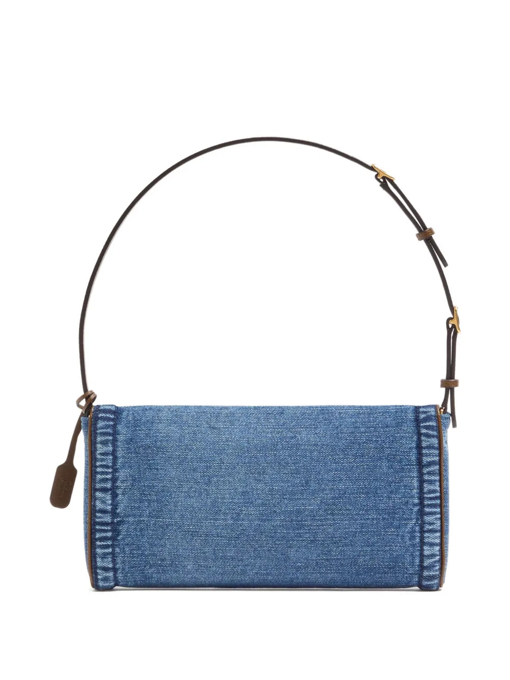 Valentino Garavani Small Devain Denim Shoulder Bag — Same as shown — Size One Size — Top View