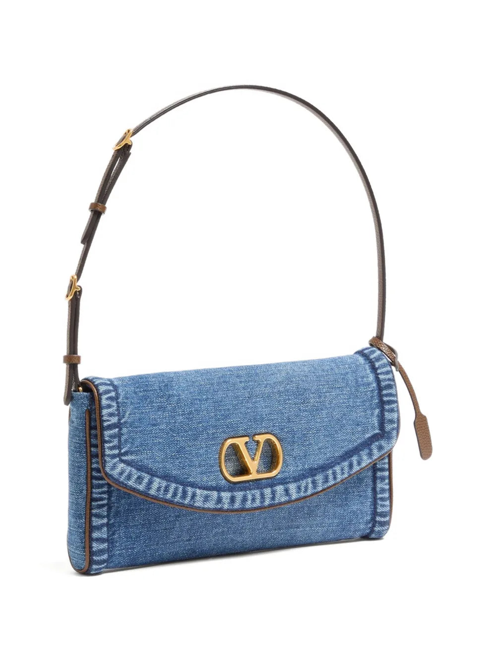 Valentino Garavani Small Devain Denim Shoulder Bag — Same as shown — Size One Size — Detail View