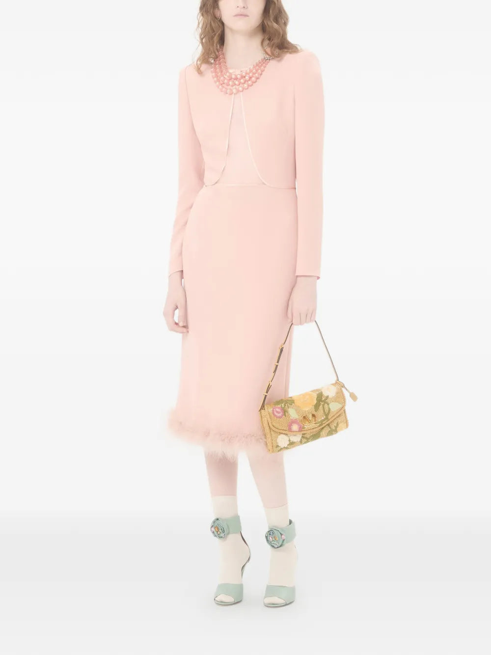Valentino Garavani Small Devain Embroidered Shoulder Bag — Same as shown — Size One Size — Side View
