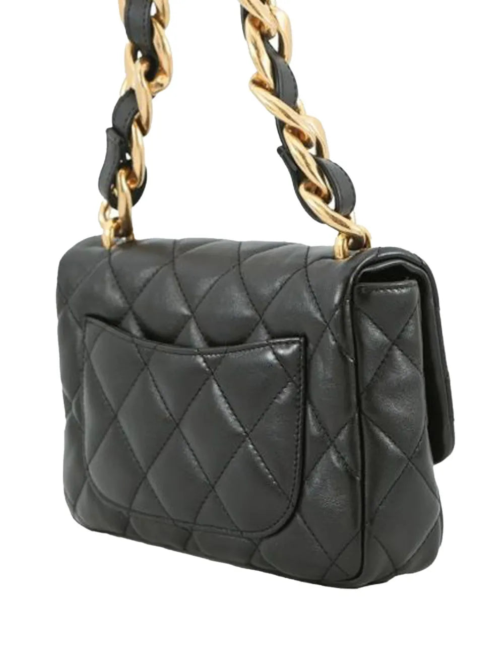 Chanel Pre Owned 2021 2025 Small Quilted Lambskin Funky Town Flap Shoulder Bag — Same as shown — Size One Size — Back View