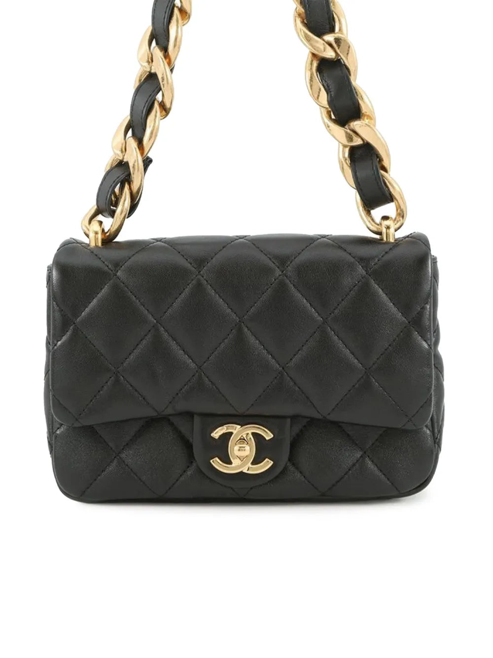 Chanel Pre Owned 2021 2025 Small Quilted Lambskin Funky Town Flap Shoulder Bag — Same as shown — Size One Size — Front View
