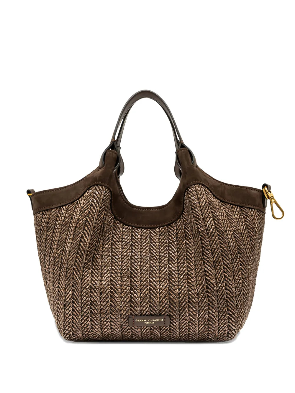 Gianni Chiarini Dua Woven Shoulder Bag — Same as shown — Size One Size — Front View
