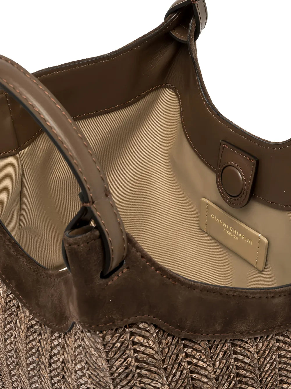 Gianni Chiarini Dua Woven Shoulder Bag — Same as shown — Size One Size — Back View