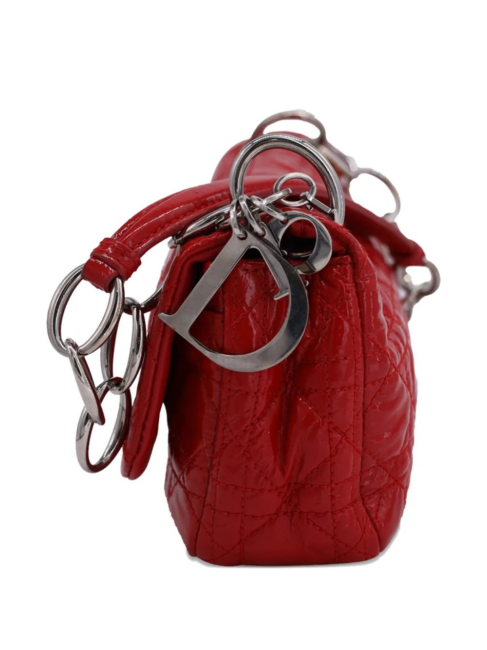 Christian Dior Pre Owned Rendezvous Cannage Quilted Shoulder Bag — Same as shown — Size One Size — Back View
