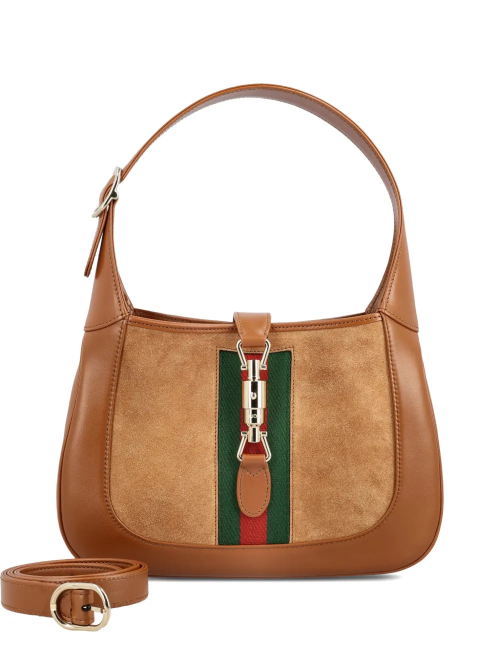 Gucci Medium Jackie 1961 Web Stripe Shoulder Bag — Same as shown — Size One Size — Front View
