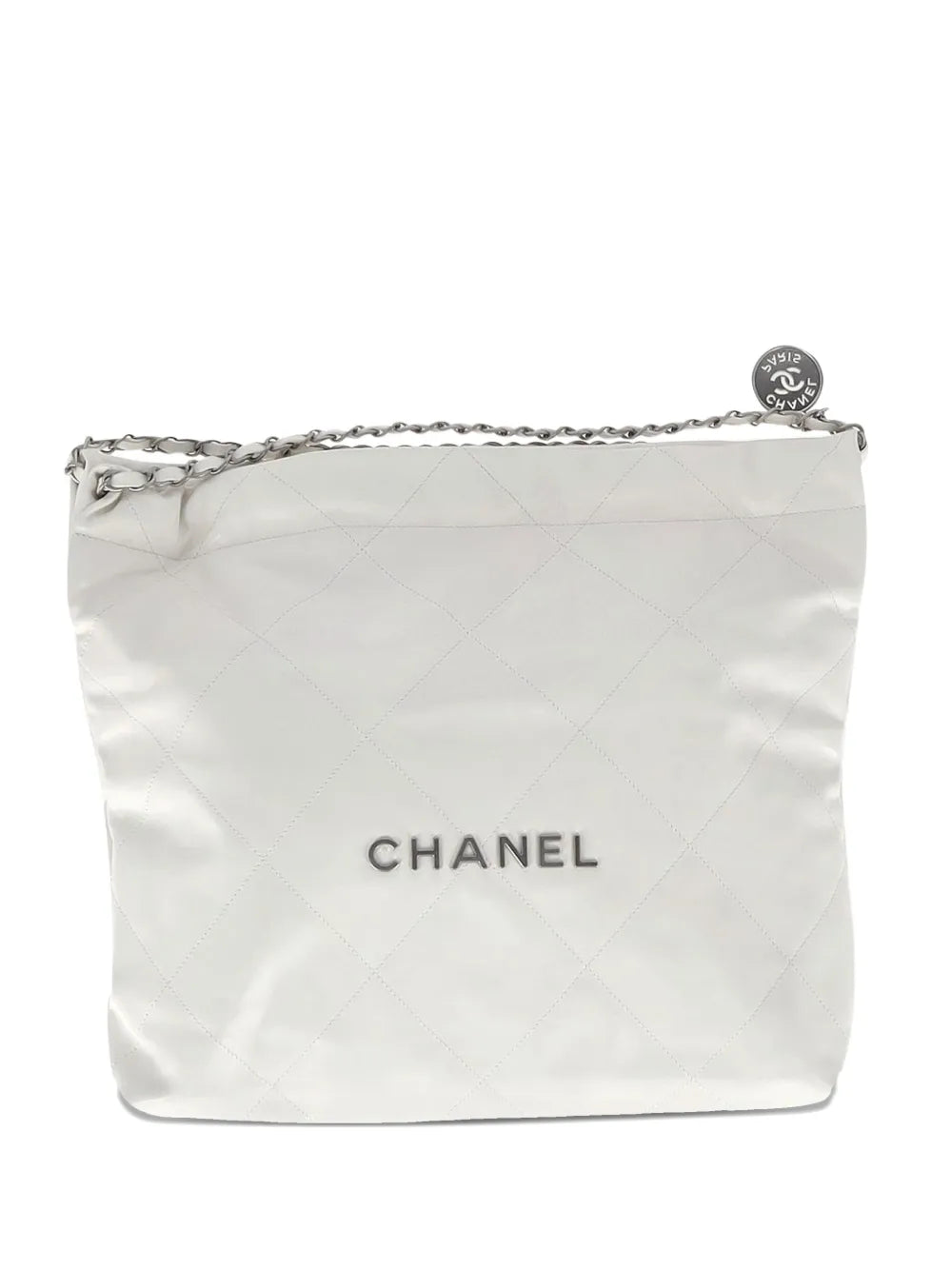 Chanel Pre Owned Quilted Chain Link Small 22 Bag — Same as shown — Size One Size — Front View