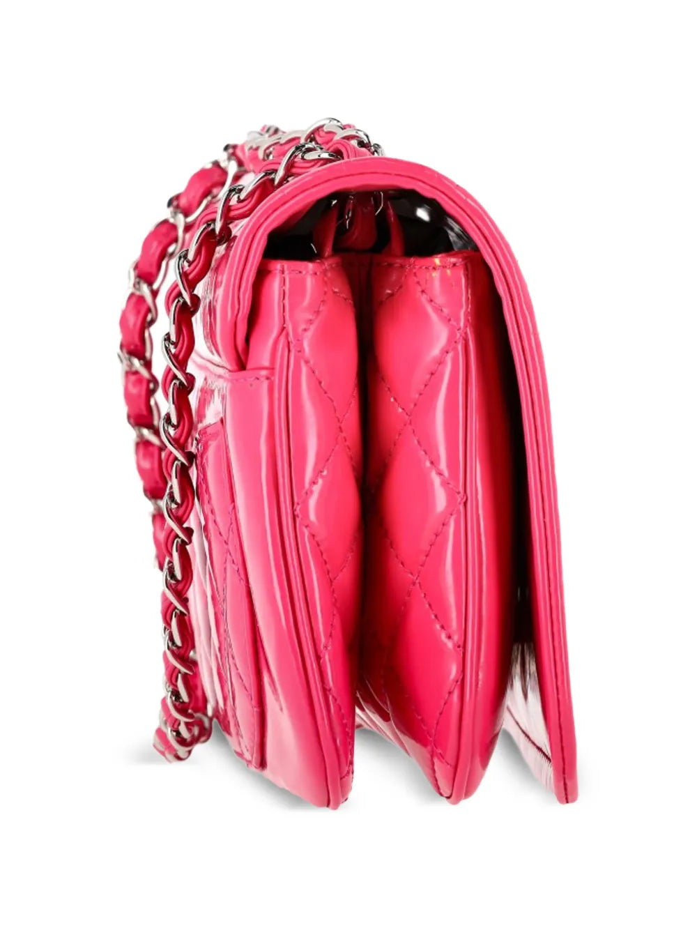 Chanel Pre Owned Mini Lipstick Flap Cross Body Bag — Same as shown — Size One Size — Back View