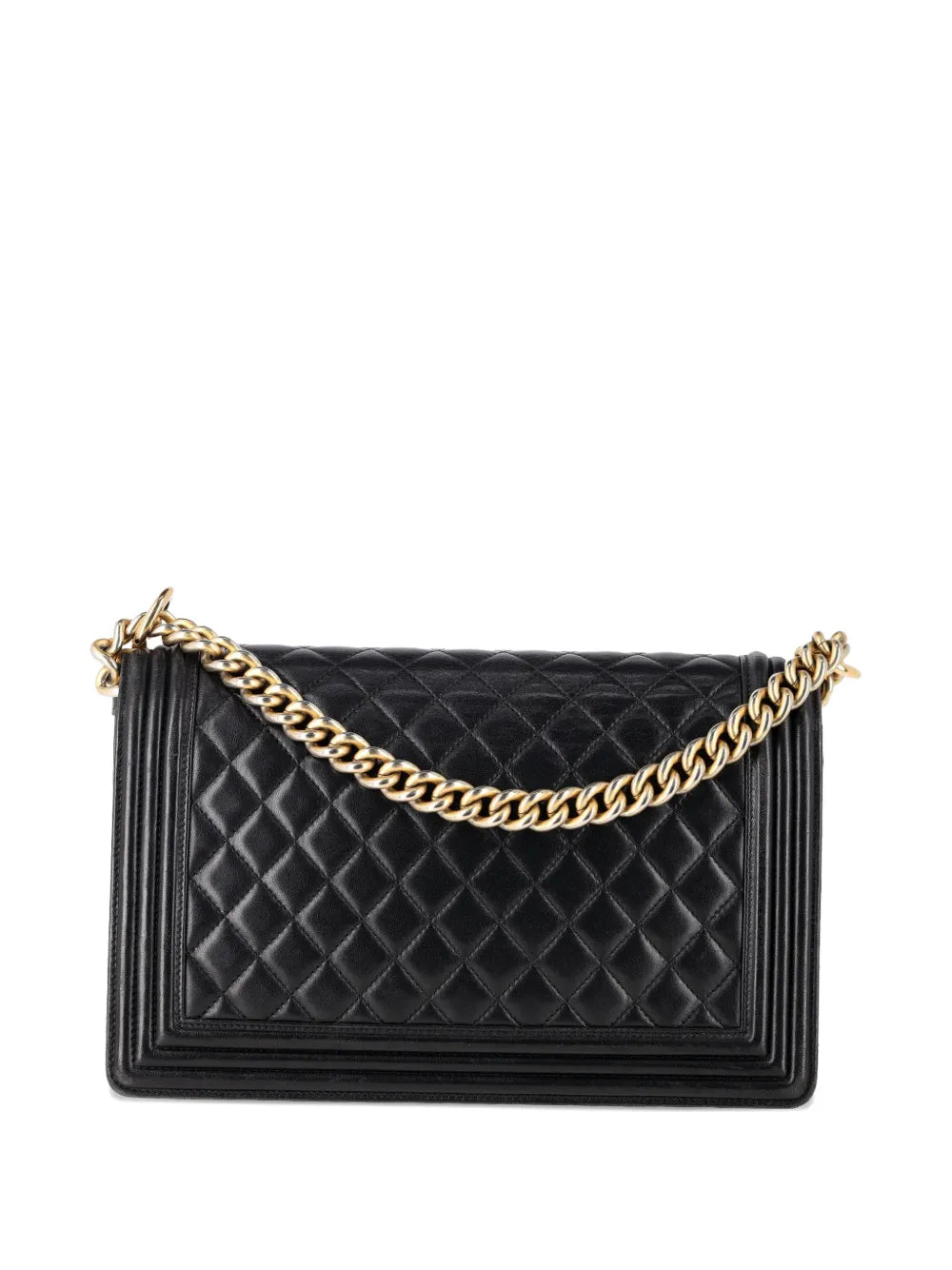Chanel Pre Owned Medium New Boy Quilted Shoulder Bag — Same as shown — Size One Size — Side View