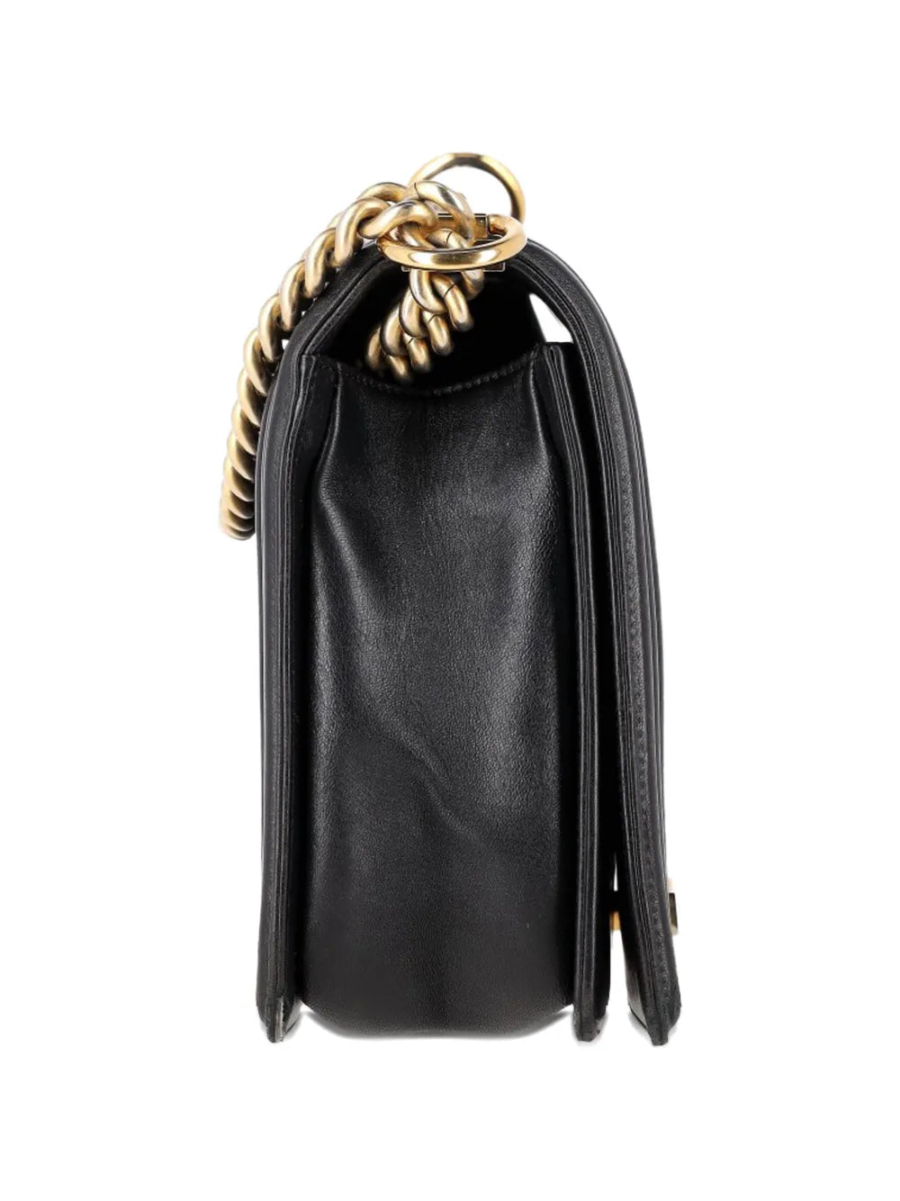 Chanel Pre Owned Medium New Boy Quilted Shoulder Bag — Same as shown — Size One Size — Back View