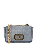 Christian Dior Pre Owned Small Caro Denim Shoulder Bag — Same as shown — Size One Size — Front View
