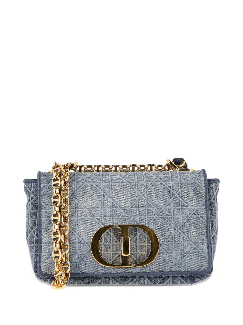 Christian Dior Pre Owned Small Caro Denim Shoulder Bag — Same as shown — Size One Size — Front View