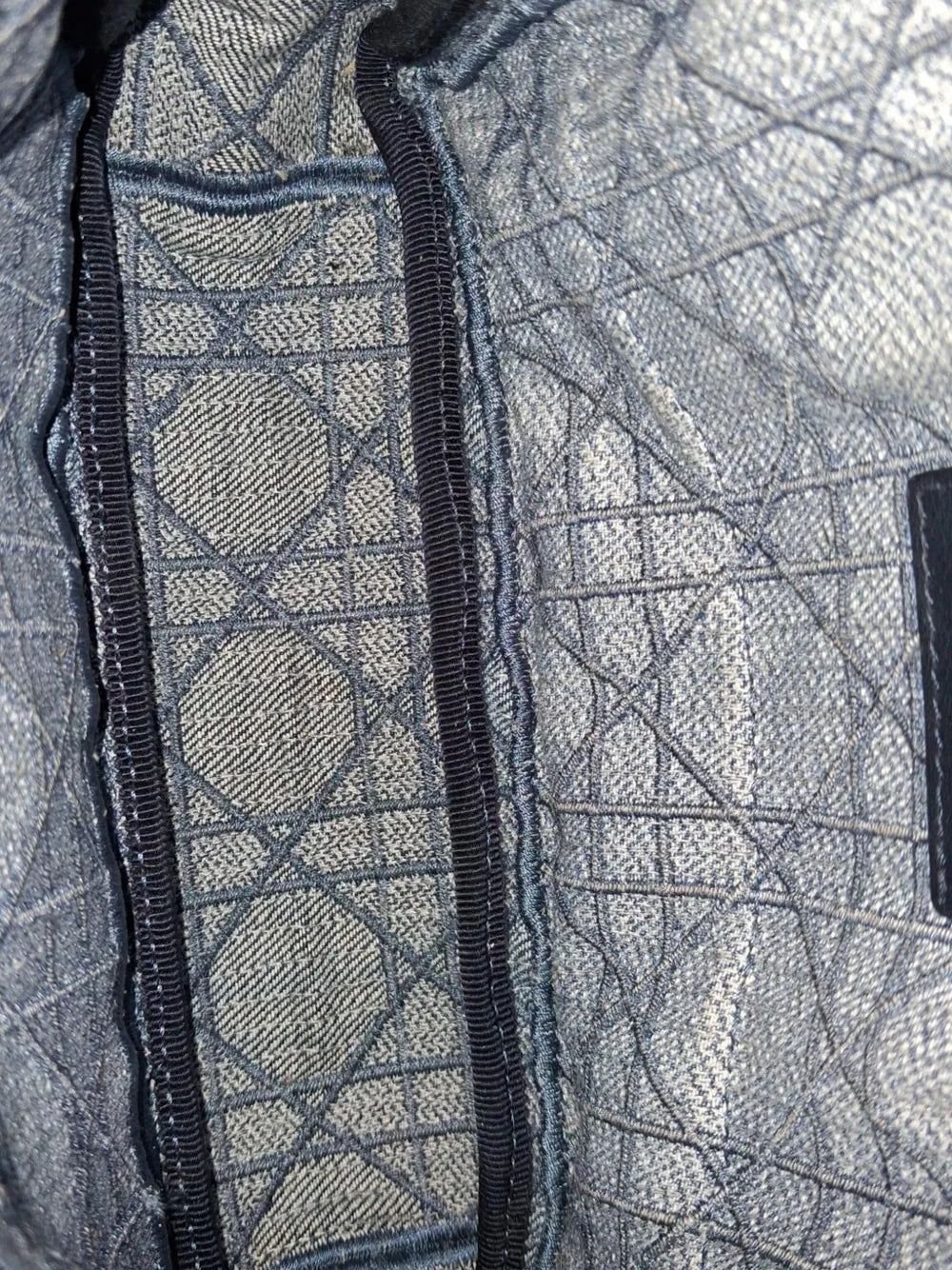 Christian Dior Pre Owned Small Caro Denim Shoulder Bag — Same as shown — Size One Size — Lifestyle View