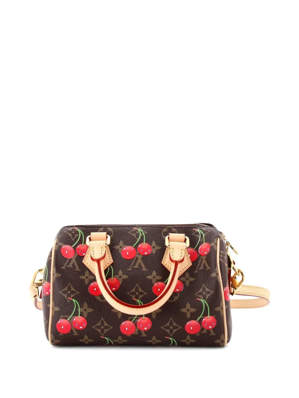 Louis Vuitton Pre Owned X Takashi Murakami Speedy Bandouliere Bag Limited Edition Monogram Cerises 20 Shoulder Bag — Same as shown — Size One Size — Side View