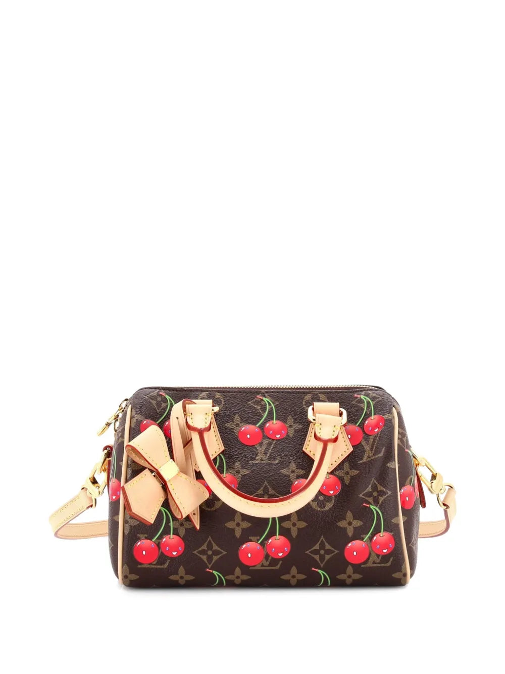 Louis Vuitton Pre Owned X Takashi Murakami Speedy Bandouliere Bag Limited Edition Monogram Cerises 20 Shoulder Bag — Same as shown — Size One Size — Front View