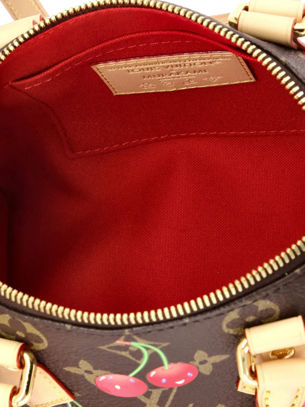 Louis Vuitton Pre Owned X Takashi Murakami Speedy Bandouliere Bag Limited Edition Monogram Cerises 20 Shoulder Bag — Same as shown — Size One Size — Detail View