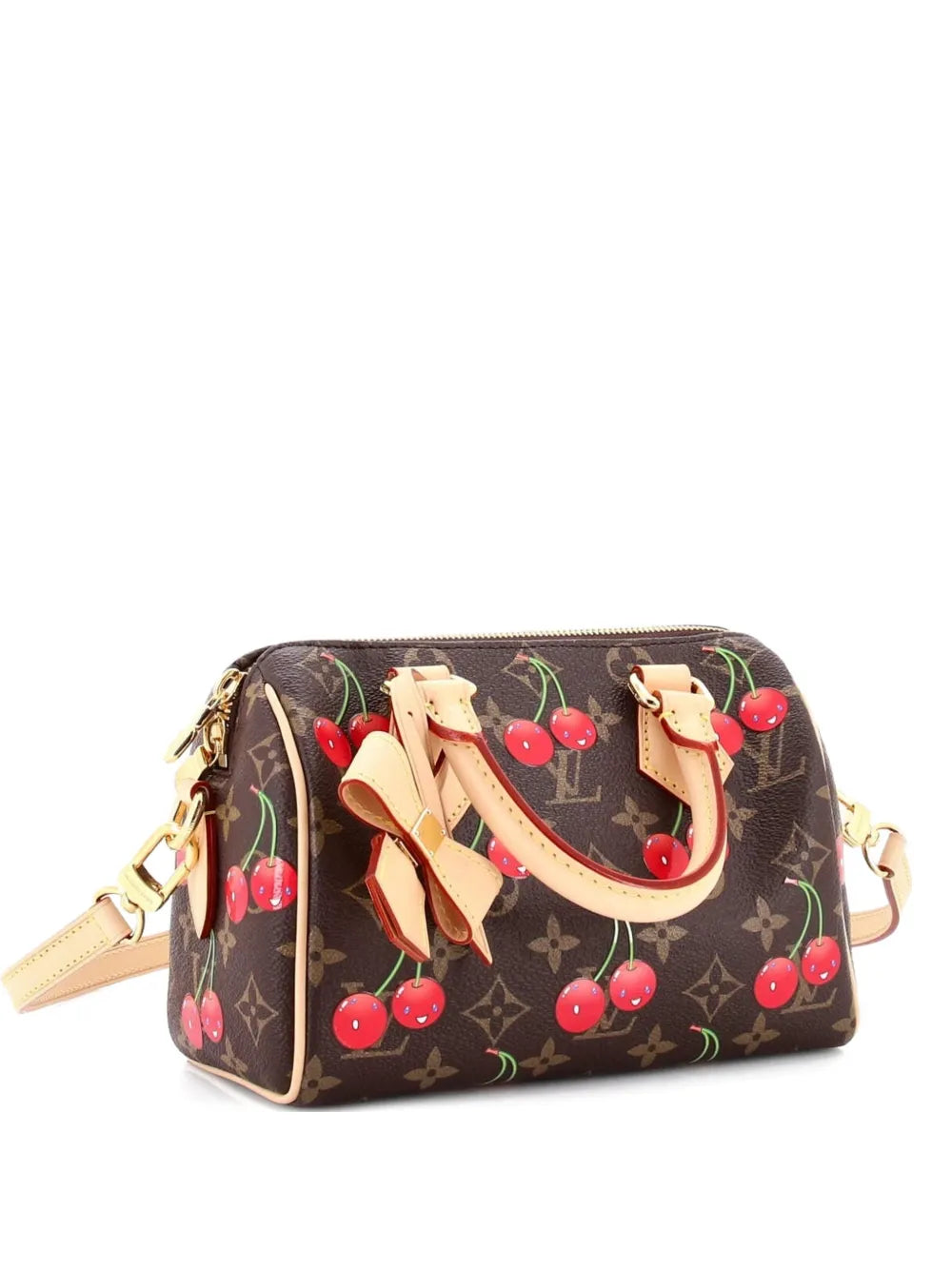 Louis Vuitton Pre Owned X Takashi Murakami Speedy Bandouliere Bag Limited Edition Monogram Cerises 20 Shoulder Bag — Same as shown — Size One Size — Back View