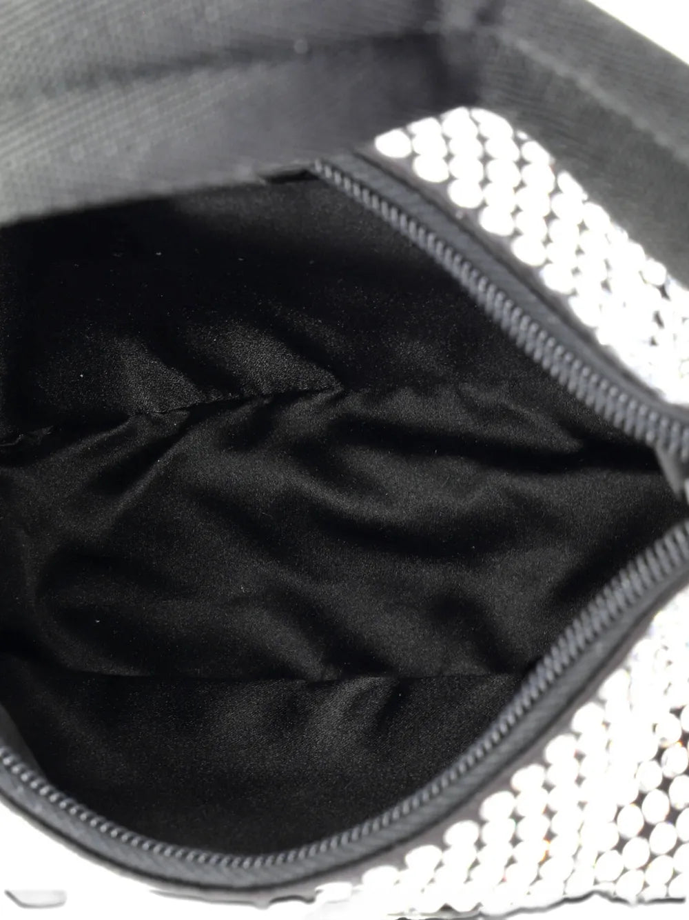 Prada Pre Owned Re Edition 2000 Crystal Embellished Satin Mini Hobo Bag — Same as shown — Size One Size — Detail View