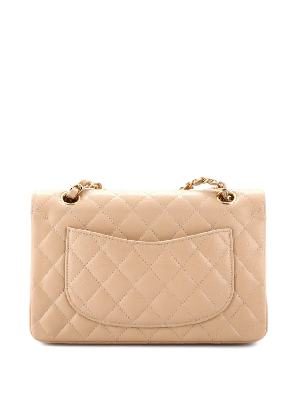 Chanel Pre Owned Classic Double Flap Bag Quilted Caviar Small Shoulder Bag — Same as shown — Size One Size — Side View
