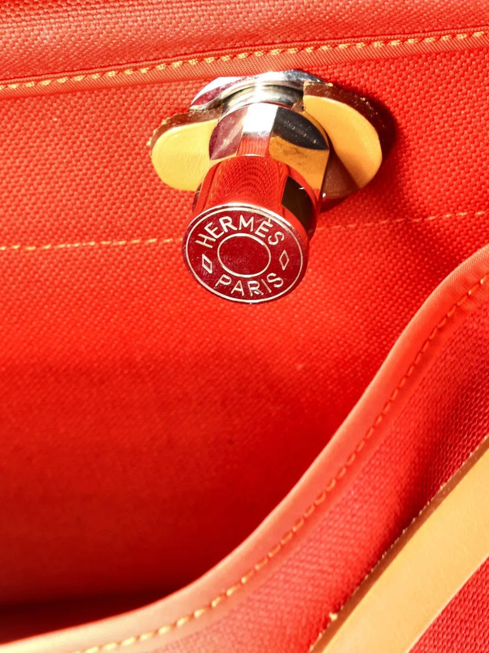 Hermes Pre Owned Herbag Zip Leather And Toile 31 Shoulder Bag — Same as shown — Size One Size — Top View