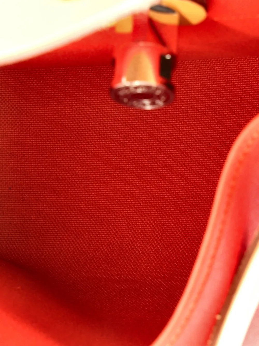 Hermes Pre Owned Herbag Zip Leather And Toile 31 Shoulder Bag — Same as shown — Size One Size — Detail View